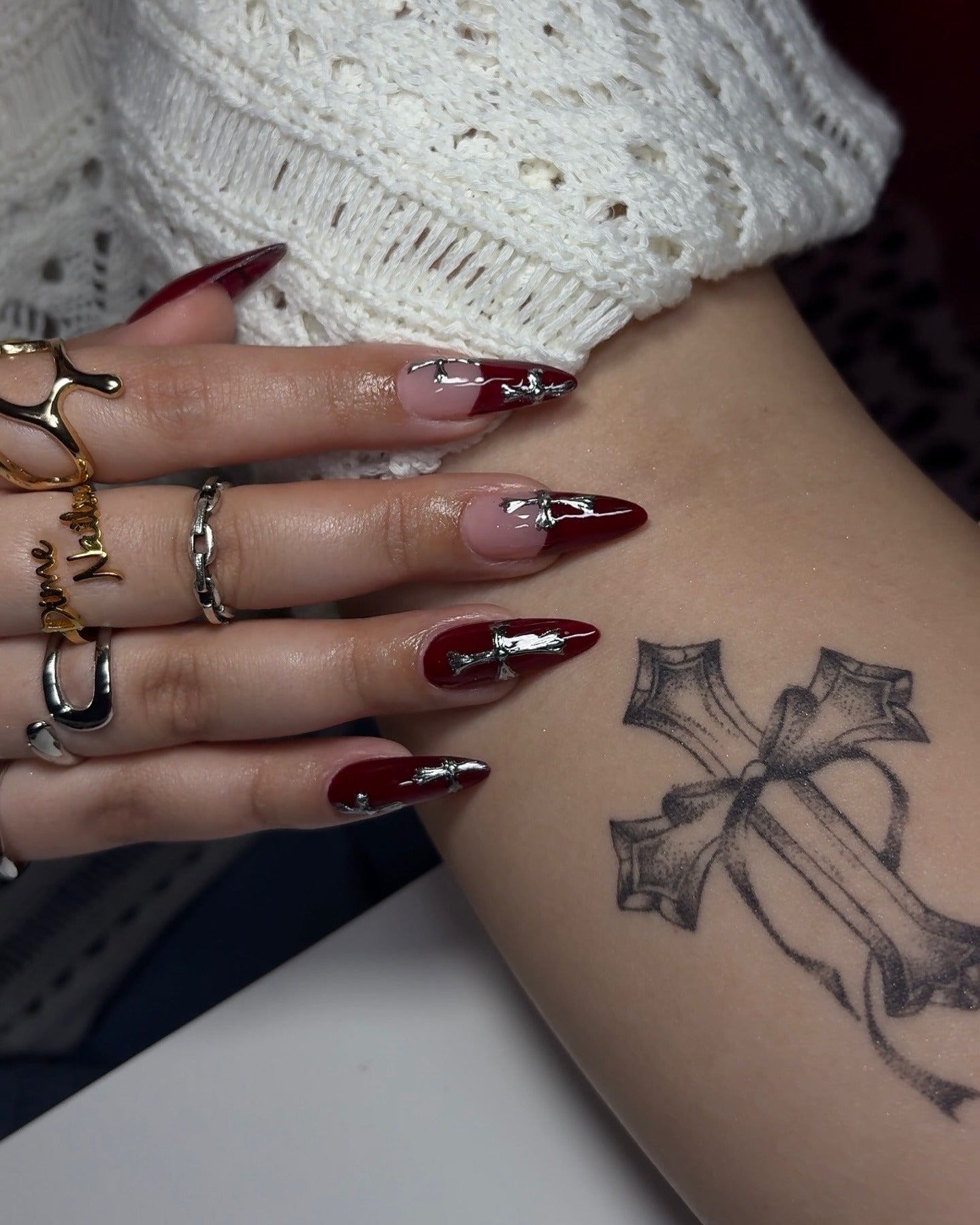 15 Cross Nail Ideas for Edgy Nail Lovers