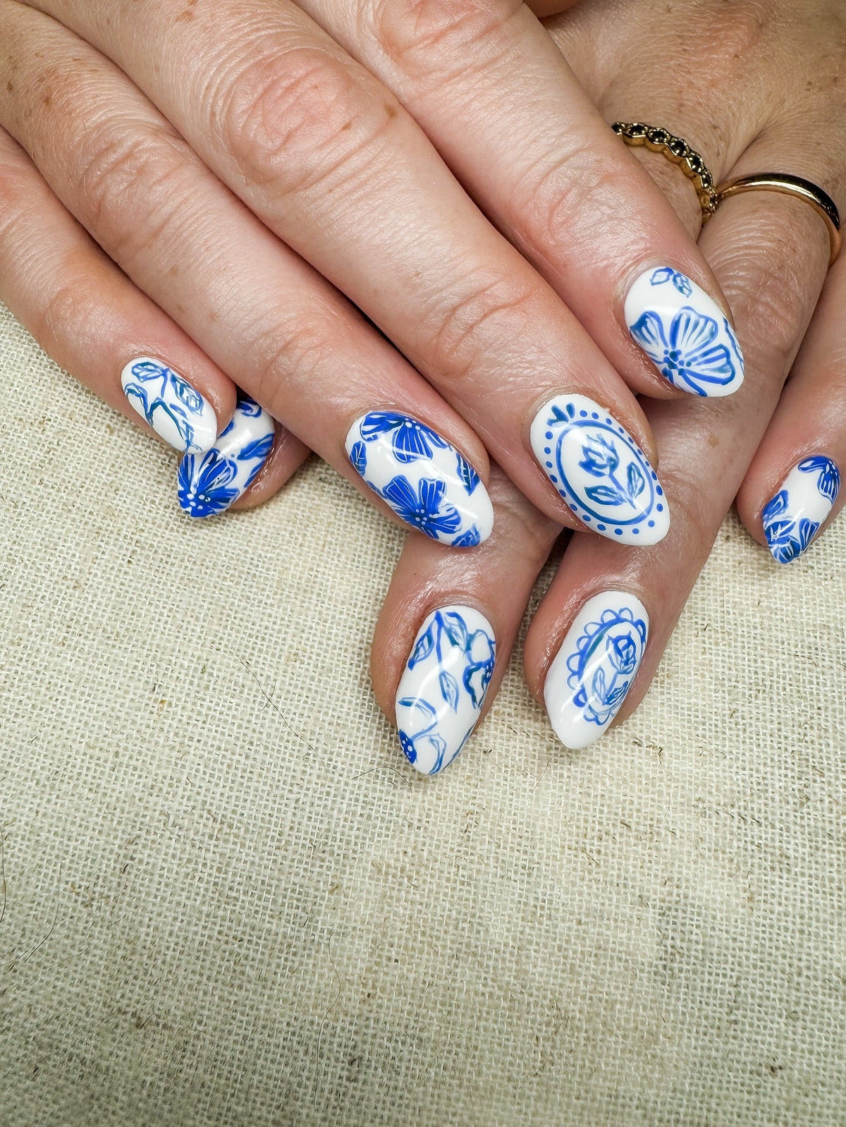 15 Blue And White Nail Ideas You’ll Love