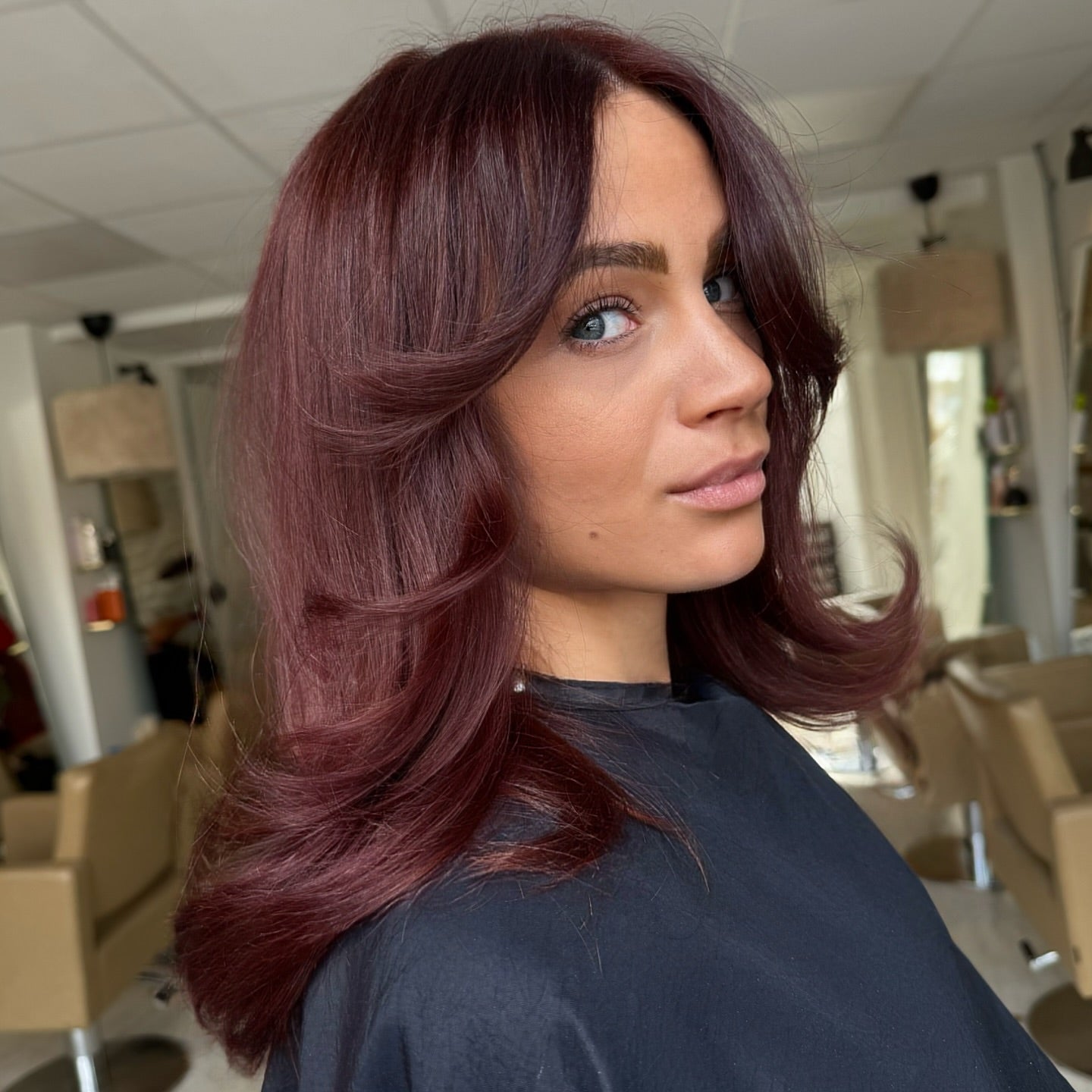 22 Trending Burgundy Balayage Hair Color Designs