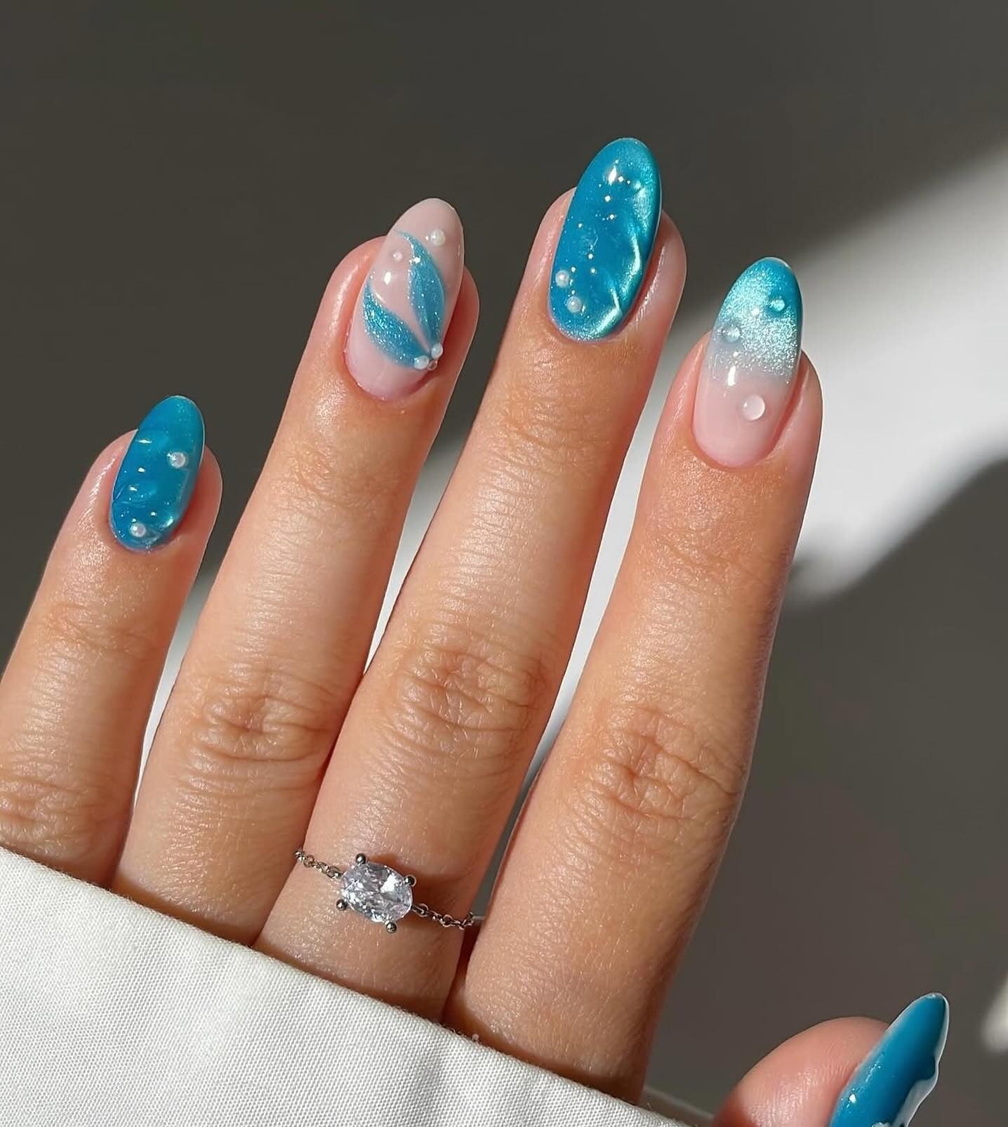 15 Gorgeous Aqua Color Nail Ideas