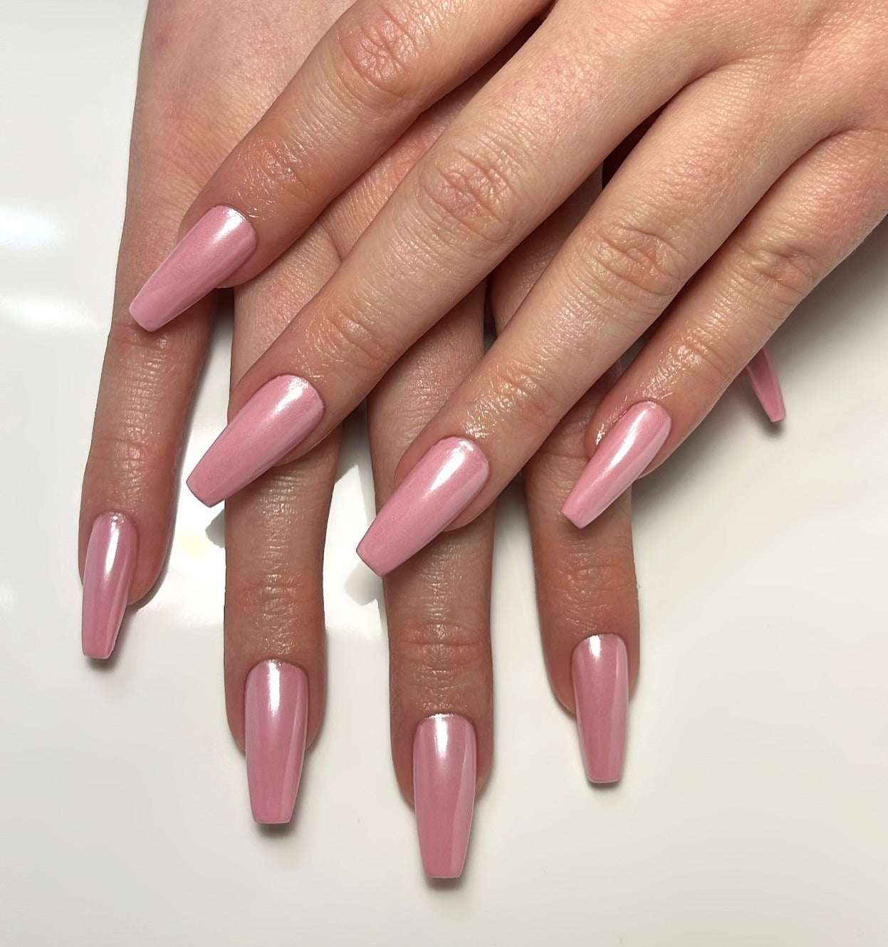 15 Chic Pink Coffin Nail Ideas