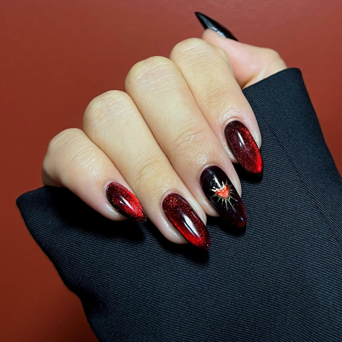 15 Bold Black And Red Nail Ideas