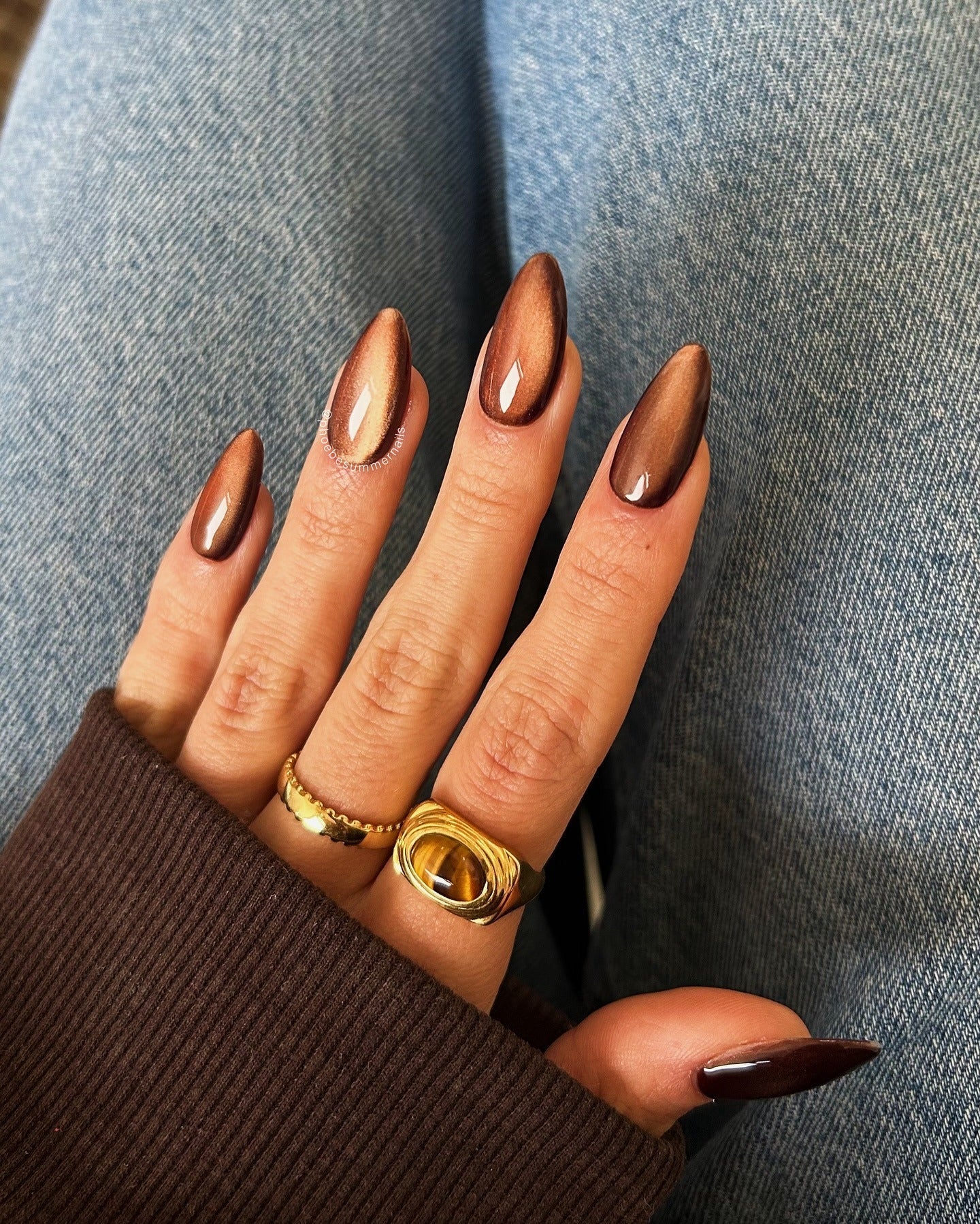15 Brown And Gold Nail Ideas You'll Love