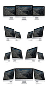 Set of Clean iMac Screen 5k Mockups