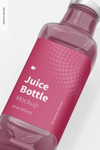 Glass Juice Bottle Mockup (FREE) - Resource Boy