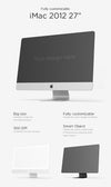 iMac 27" Inches Side View (Mockup)