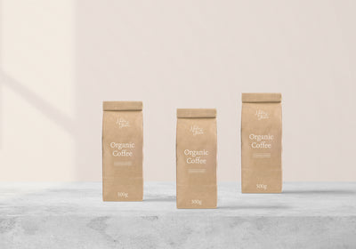 Packaging PSD Mockup for Coffee Bag