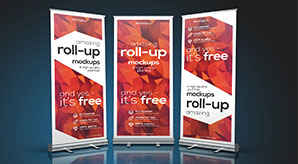 PSD Modern Roll Up Banner