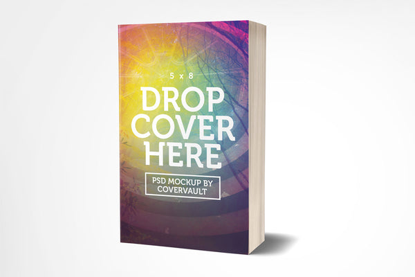5 X 8 Paperback Novel Template - Mockup Hunt