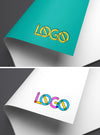 Full-Color Paper Logo MockUp