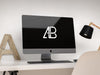 Modern iMac Pro Mockup in a Home Office