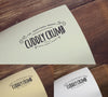 Logo Mockup on White Paper with an Old Wood
