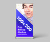 3 x Roll-Up Advertisement Mockup or 100x200 cm