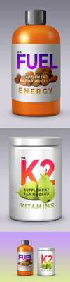 Supplement Product Packaging Mockup Templates