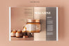 Amber Glass Candle Jar With Magazine Mockup Psd