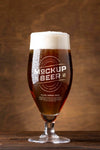 American Style Beer Glass Mockup Psd