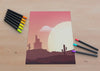 Artistic Draw Concept On Table Indoor Psd