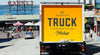 Backside Of Truck Transportation Mockup Psd