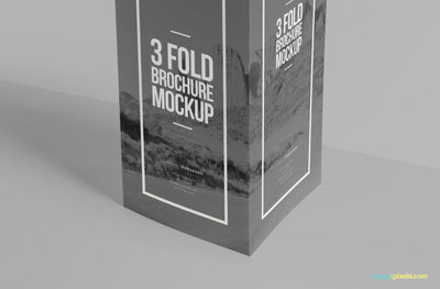 Elegant Tri Fold Brochure Mockup