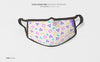 Fashion Face Mask Mockup In Top View Psd