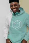 Front View Of Smiley Man In Hoodie With Headphones Psd