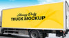 Heavy Duty Truck Branding Mockup Psd