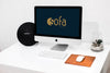 Clean Workspace Mockup with iMac