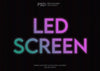 Led Screen Text Effect Psd