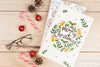 Merry Christmas Book With Christmas Accessories Psd