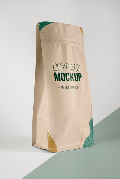 Kraft Paper Doypack Free Mockup - Free Mockup World