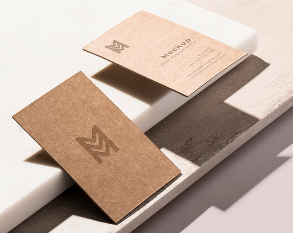 FREE kraft paper business card template