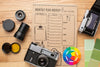 Photographer Workshop With Notebook Mock-Up Psd