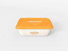 Plastic Food Box Packaging Mockup Psd