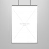 Empty White Poster Template Mockup