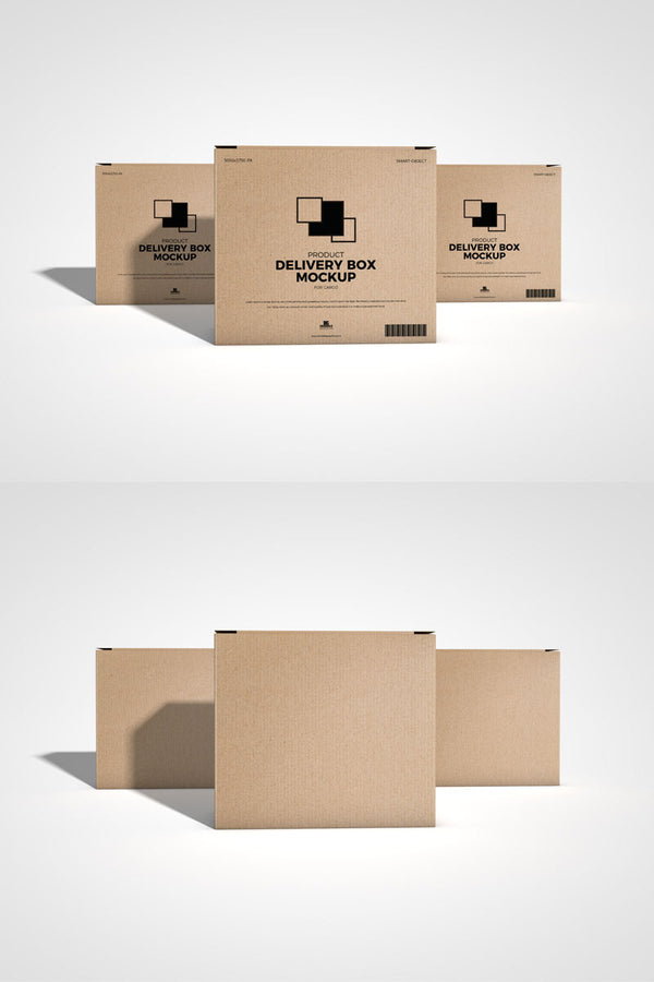 Product Packaging Cargo Box Mockup - Mockup Hunt