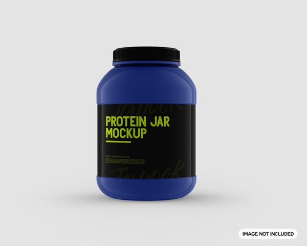 Free Protein Powder Container Mockup (PSD)