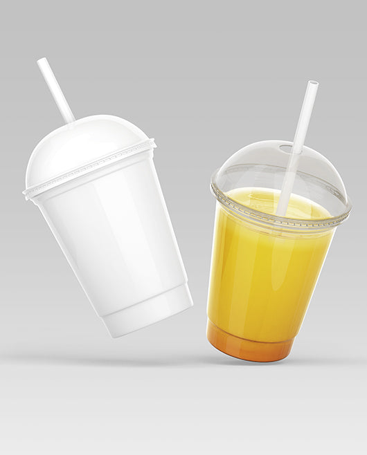 Plastic Juice Cup Mock-Up, Product Mockups ft. cup & plastic