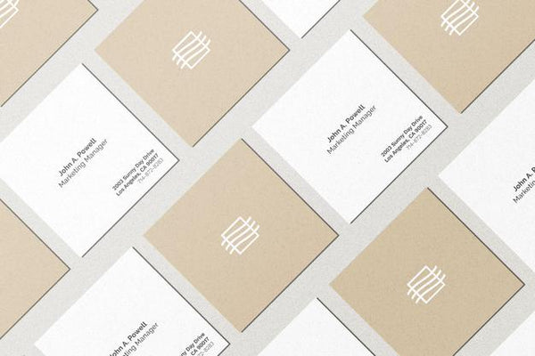 Set Of Square Cards Mockup Psd - Mockup Hunt