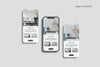 Smartphone 12 Max Pro And Two Screen Mockups Psd