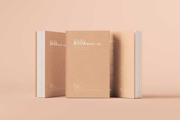 Soft Cover Book Mockup Scene Psd - Mockup Hunt