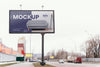 Street Billboard Display Mock-Up Psd