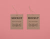 Top View Eco Tags On Pink Background Psd