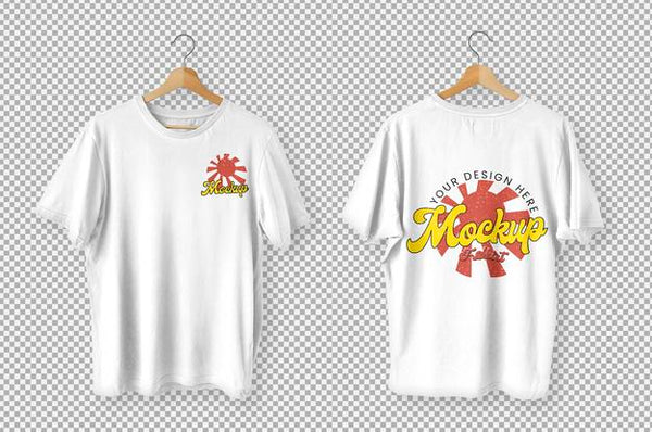 T shirt template 2024 photoshop front and back