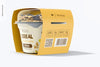 Yogurt Cup With Label Mockup Psd