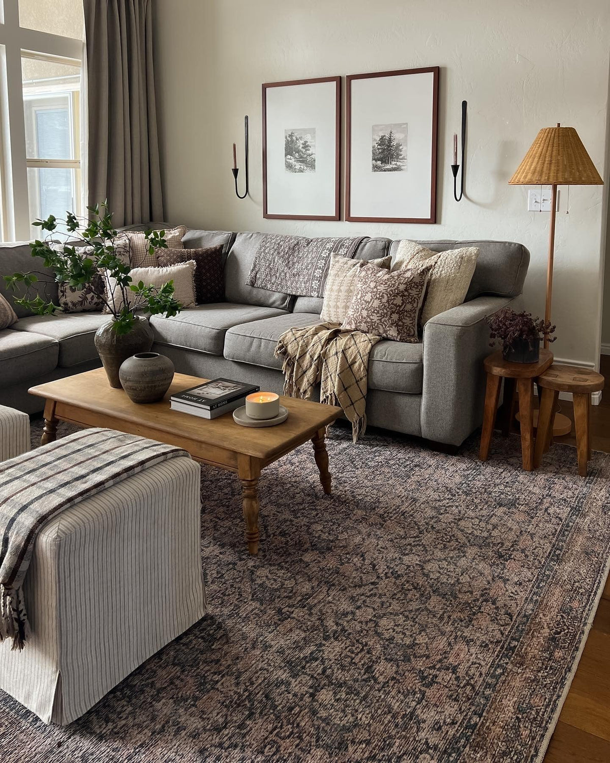 15 Cozy Grey And Brown Living Room Ideas