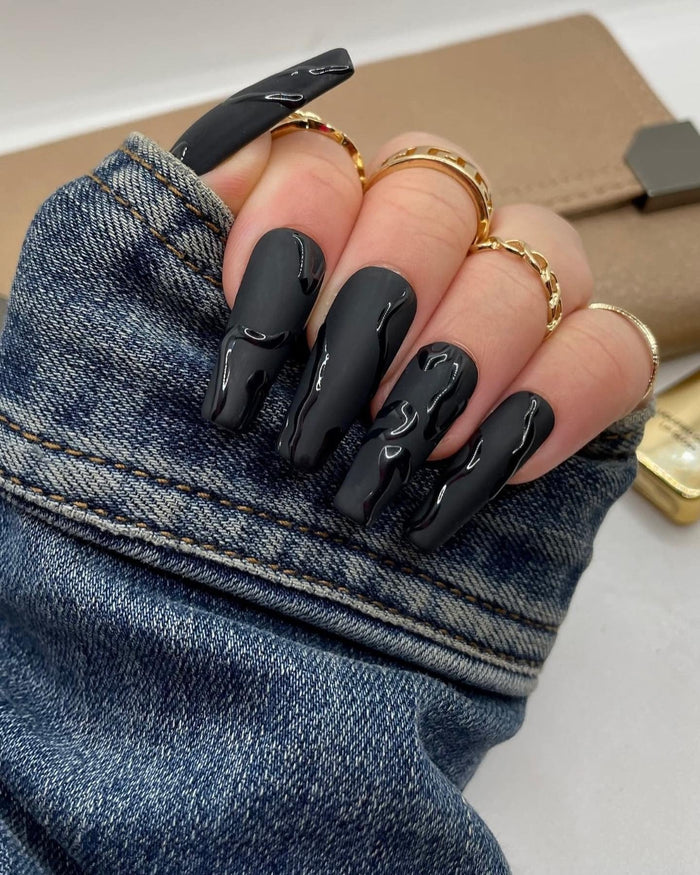 15 Black Matte Nail Ideas You Need Now