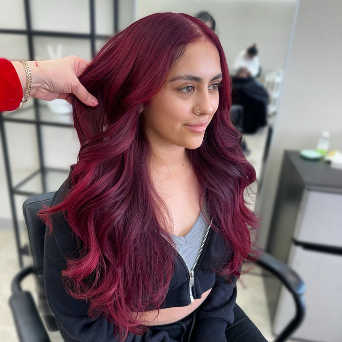 25 Head-Turning Burgundy Balayage Hair Color Looks