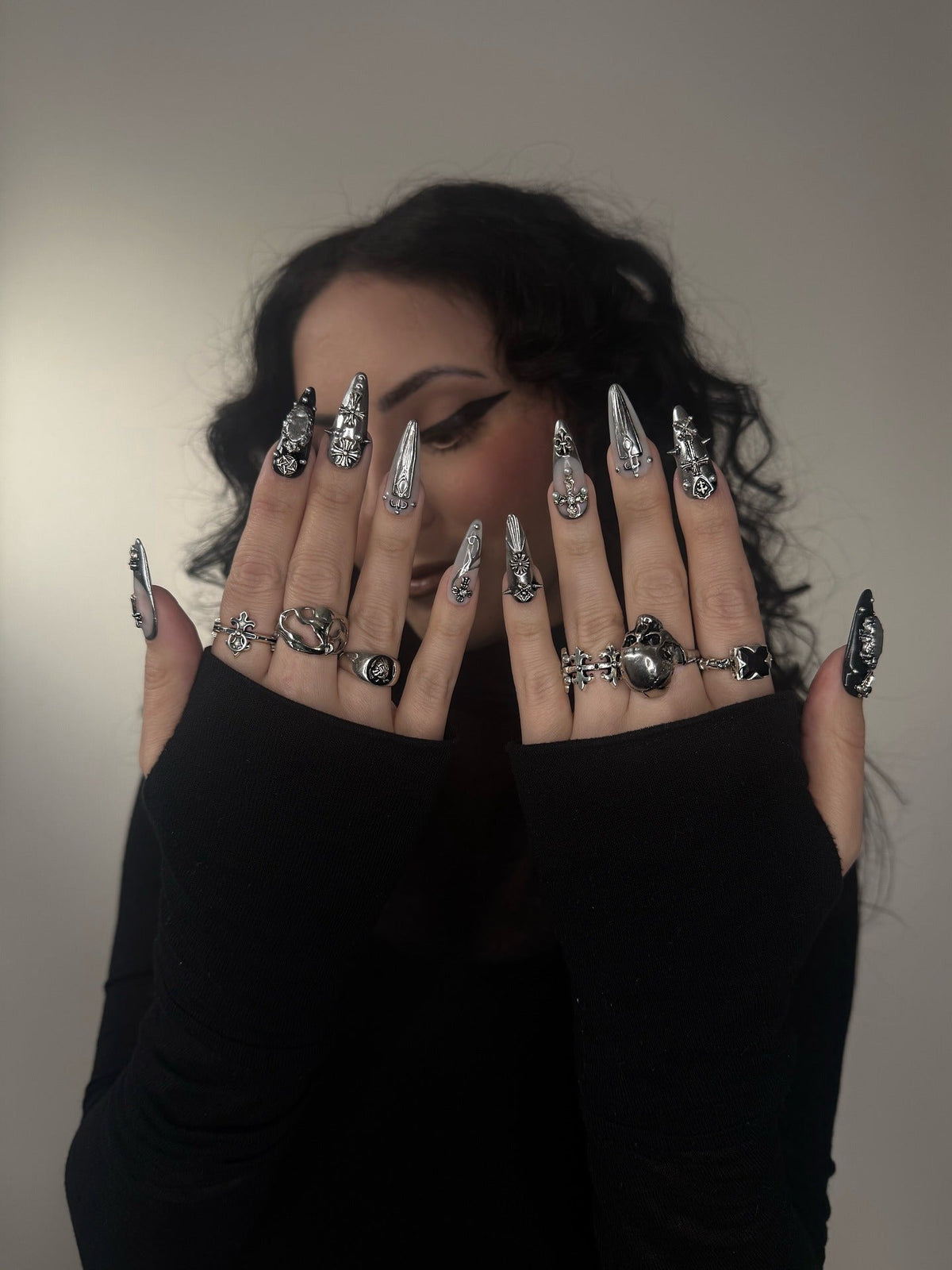 15 Edgy Black Nail Ideas for Every Style