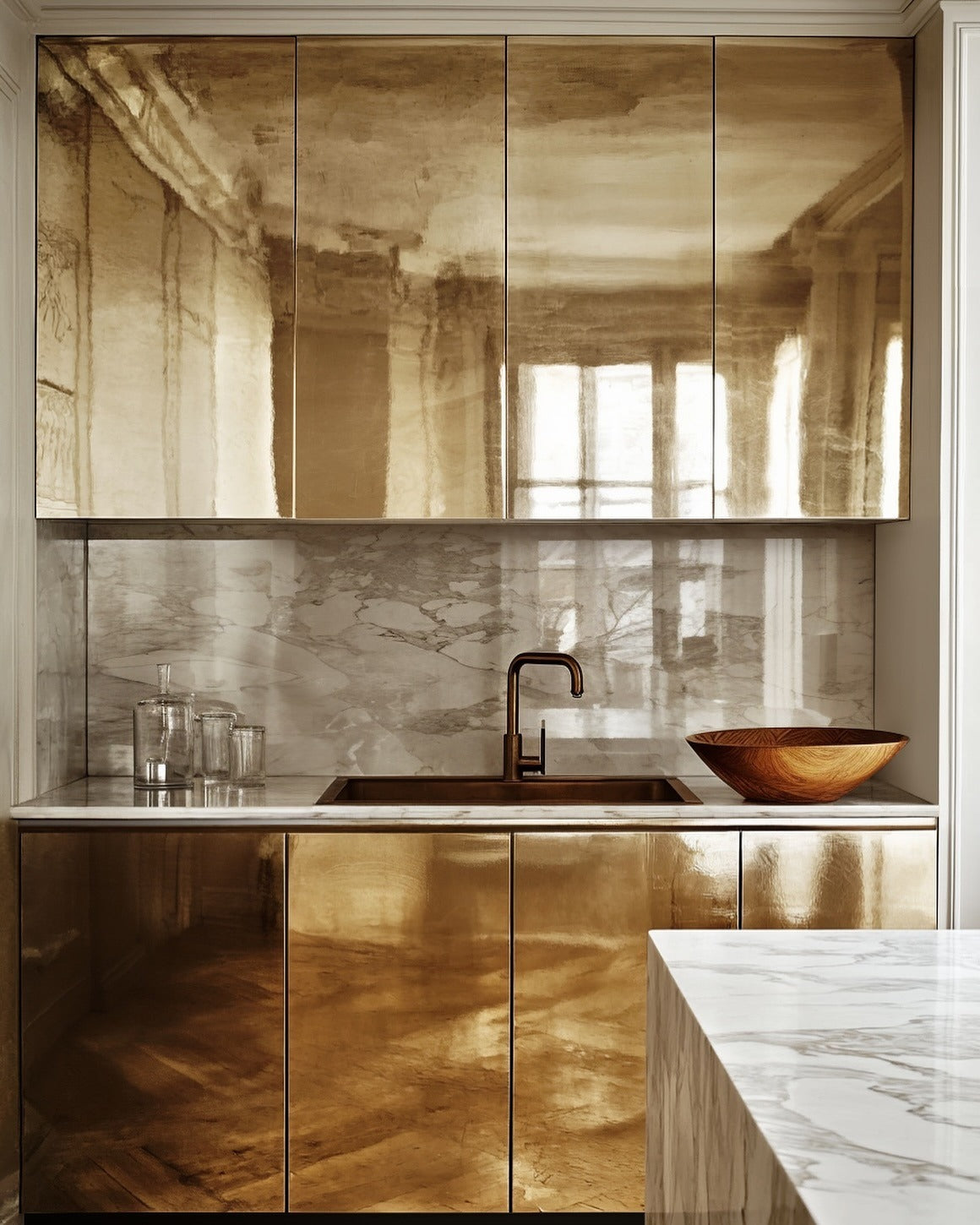 15 Chic Gold Kitchen Ideas