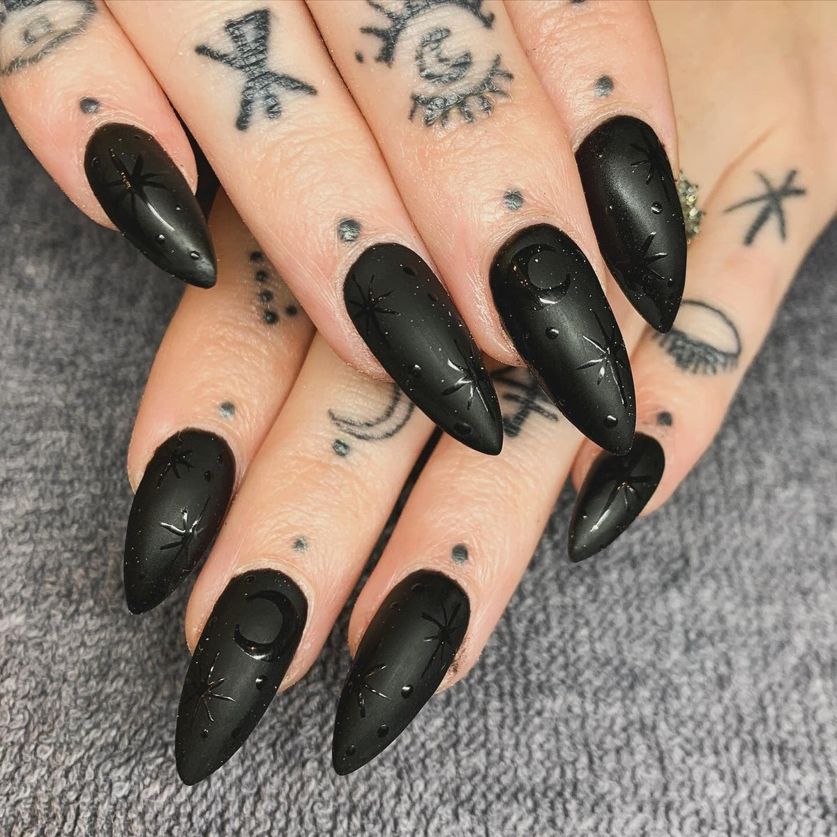 15 Matte Black Nail Ideas You Need to Try Now